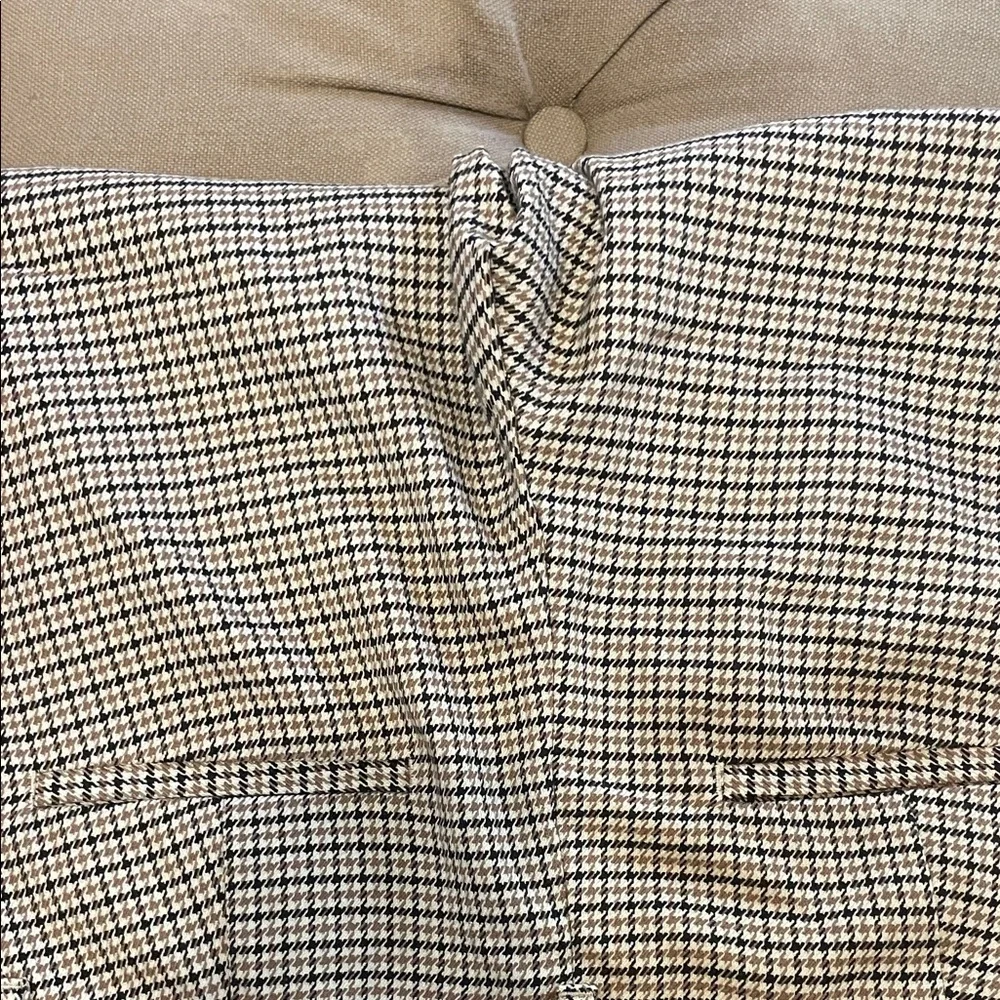 Zara Black & Cream Houndstooth Tailored Pants - Picture 5 of 6